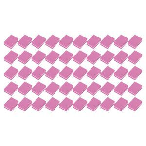 Soft Mini High Elasticity Nail Buffers for DIY Pink 50 Pcs